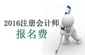 2016注册会计师报名费用