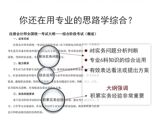 注会综合案例班开课